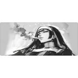 Porge Pro Gaming Mouse Pad 70X30 Mouse Pad Xl Büyük Oyuncu Mousepad Kenar Dikişli Yıkanabilir Speed Mause Pad - Gümüş