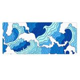 Porge Pro Gaming Mouse Pad 80x30 Speed Oyuncu Mouse Pad (Mavi-Beyaz, 80x30 cm (3mm kalınlık))