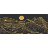 Porge Pro Gaming Sarı Siyah 90x40 cm XXL Büyük Oyuncu Mouse Pad