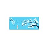 PORGE Sakura Gamer Mouse Pad 90x40 XXl Cherry Blossom Mouse Pad Ofis Oyuncu Kiraz Çiçeği Mousepad