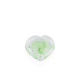 Porio 9x4 cm Yeşil Güllü Cam Kalp