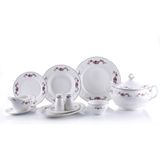 Porio Calvina 74 Parça Bonechina Ara Servisli Yemek Takımı