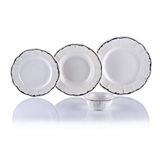 Porio Latia 74 Parça Bonechina 24 Servisli Yemek Takımı