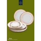 Porio Nora 74 Parça Bone China 24 Servisli 12 Kişilik Porselen Yemek Takımı