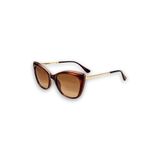 Porlan Kahverengi Retro Kare Kemik Çerçeve Unisex UV400 Vintage Retro Güneş Gözlüğü