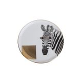Porland 04ALM005134 20 cm Wild Life Zebra Düz Tabak