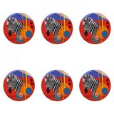 Porland 04ALM005136 28 cm Wild Life Zebra Düz Tabak