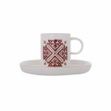 Porland 04ALM006540 Arabesque Desen 6 12 Parça Kahve Takımı
