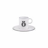 Porland 04A+P021906 Harf Ö Tabaklı 85 cc Kahve Fincanı