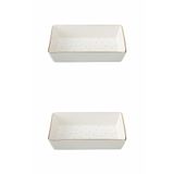 Porland 04LFH000583 Forest 12x20 cm 2'li Kahvaltı Meze Tabağı