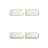 Porland 04LFH000583 Forest 12x20 CM 4'lü Kahvaltı Meze Tabağı