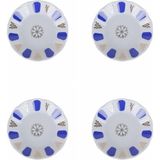 Porland 04POR005232 Mavi 11 cm 4'lü Yaldız Çay Tabağı