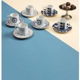 Porland 04PPO000441 Spotty 6 Kişilik 12 Parça Kahve Fincan Takımı