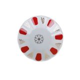 Porland 11 cm Kırmızı Yaldız Çay Tabağı