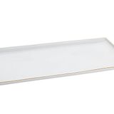 Porland 16x35 cm Altın Yaldız Baton Pasta Tabağı