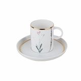 Porland 200 cc Botanıcal Tabaklı Çay Fincanı
