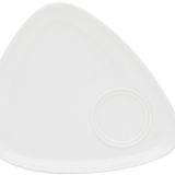 Porland 25 cm Beyaz Üçgen Kahvaltı Tabağı