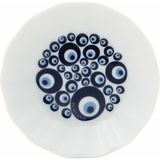 Porland 6'lı Nazar Çay Tabağı 12 cm Porselen Malzeme ile Şık Sofra Mutfak Gereçleri