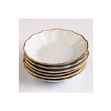 Porland 6'lı Porselen Çay Tabağı Gold Yaldızlı 11 Cm - 04POR002031