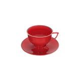 Porland Abbey Classic Seasons Kırmızı Tabaklı 210 cc Çay Fincanı