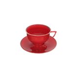 Porland Abbey Classic Seasons Kırmızı Tabaklı 210 cc Çay Fincanı