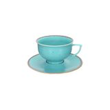 Porland Abbey Classic Seasons Turkuaz Tabaklı 210 cc Çay Fincanı