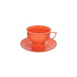 Porland Abbey Classic Seasons Turuncu Tabaklı 210 cc Çay Fincanı
