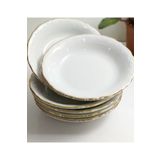 Porland Altın Yaldız Porselen 12'li 16 cm Çukur Tabak