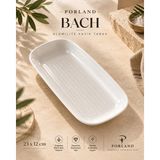 Porland Beyaz Kayık Tabak Porselen Meze Sunum Tabağı - Bach Alumilite 23 cm