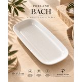 Porland Beyaz Kayık Tabak Porselen Meze Sunum Tabağı - Bach Alumilite 31 cm