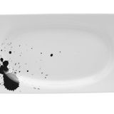 Porland Black Touch 18 cm Desen 3 Kayık Tabak