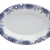 Porland Blue Manoir Desen1 34 cm 6 Adet Kayık Tabak
