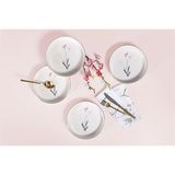 Porland Botanical 19 cm 4'lü Çukur Tabak Set