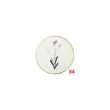 Porland Botanical Desen 4'lü 10 cm Bardak Altlığı