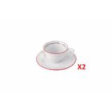 Porland Caribou Tabaklı 75 cc 2'li Kahve Fincanı
