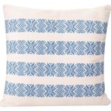 Porland Chantilly Mavi Dokuma Pamuk Yastık 50X50CM - Standart