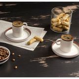 Porland Chopin Bakır 85 cc 2 Kişilik Kahve Takımı