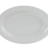 Porland Collet Beyaz Desen 1 28 cm Kayık Tabak