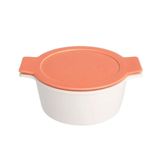 Porland Cookland İndüksiyonlu 2.1 lt Porselen Turuncu Kapaklı Derin Tencere