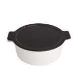 Porland Cookland Isıya Dayanıklı 2.1 lt Porselen Kapaklı Derin Tencere