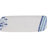 Porland Deep Blue Desen3 47 cm Kayık Tabak