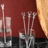 Porland Deerest Silver 4 Adet 23 cm Kokteyl Karıştırıcısı