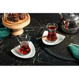 Porland Dots 4 Parça 2 Kişilik Çay Takımı