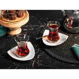 Porland Dots 6 Çay Tabagı 6 Parça
