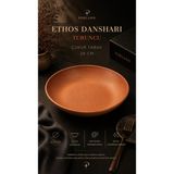 Porland Ethos Danshari Çukur Tabak 26 cm Mat Makarna Servis Tabağı - 1 Adet - Turuncu