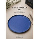 Porland Ethos Danshari Düz Tabak Yemek Sunum Tabağı - 27 cm - Mavi