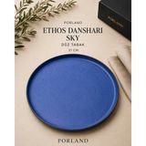 Porland Ethos Danshari Düz Tabak Yemek Sunum Tabağı - 31 cm - Mavi