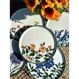 Porland Flower Garden 6 Kişilik Servis Tabağı 24Cm 04Ppo000225