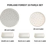 Porland Forest 15 Parça 6 Kişilik Servis Takımı