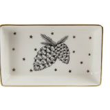 Porland Forest Pine Cone 7x11 cm 2 Adet Kahvaltı ve Meze Tabağı